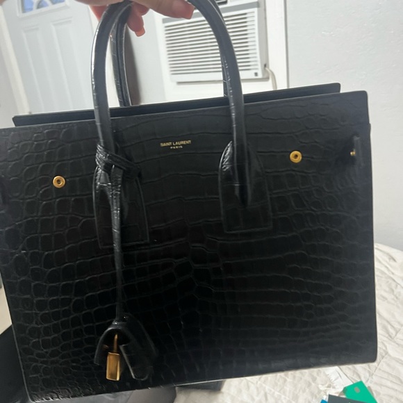 Saint Laurent Sac de Jour Black crocodile - Picture 2 of 7